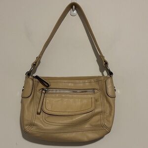 Fossil Tan Leather Shoulder Bag